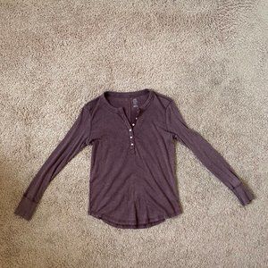 Aerie Real Soft Long Sleeve Henley